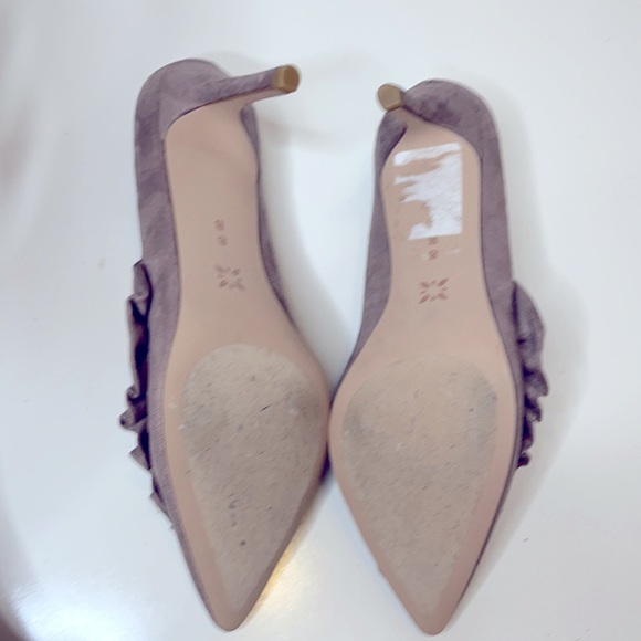 BCBG Generation Marci Ruffle Faux Suede Heels - Picture 5 of 5